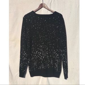 Black & white sweater.